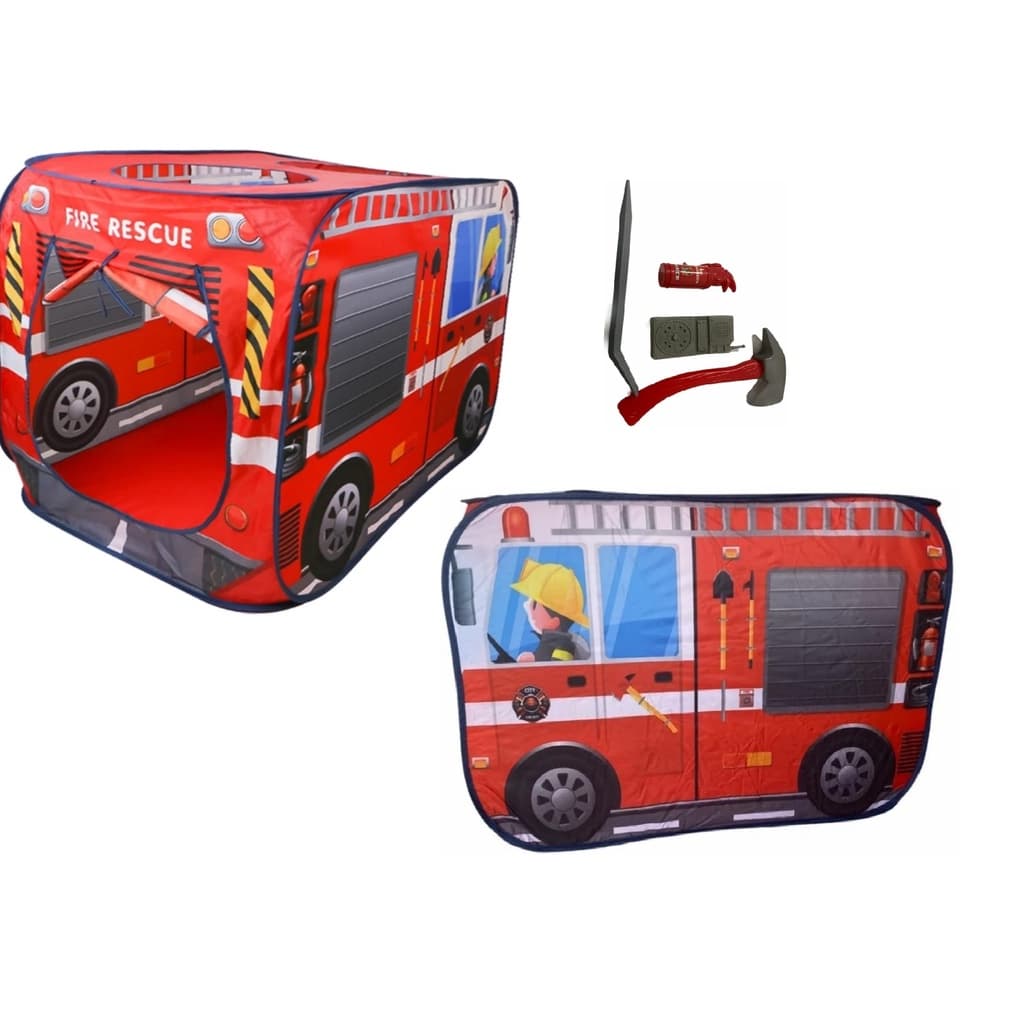 Toca Barraca Cabana Infantil Dobrável Carro Militar Polícia Bombeiro Divertido com  Acessórios, Produto à Pronta Entrega