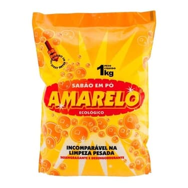Sabão Pó Amarelo Orgânico Biodegradável  2 Kg