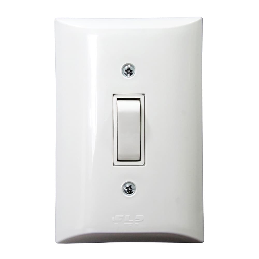 Kit 10 interruptores Interruptor Simples 1 Tecla 10A Com Placa Espelho Branco Bivolt 127v e 250v
