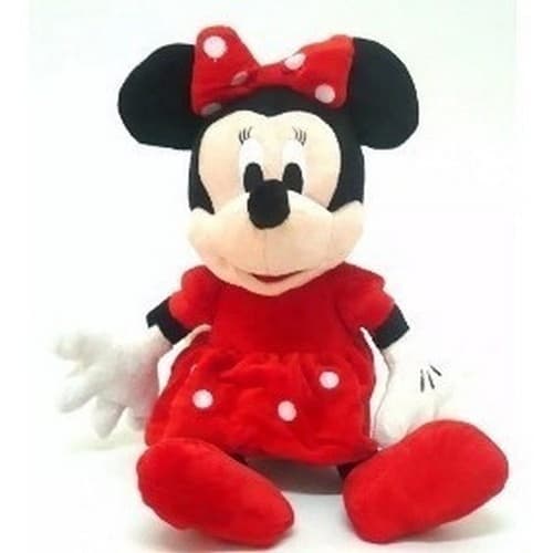 Pelúcia Minnie  Musical Antialérgica Vermelha Sentada 20 cm