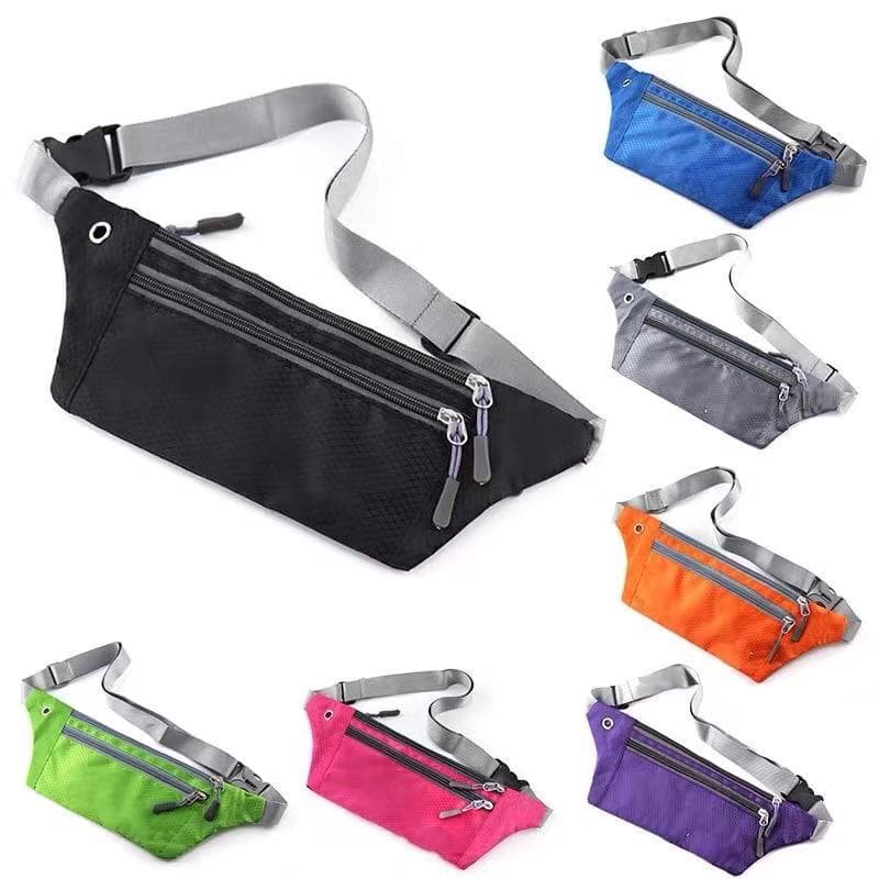 Pochete Feminina Esportiva Nylon Impermeável Lavável Cinto Regulável/Pochete Sport / Pochete esportiva