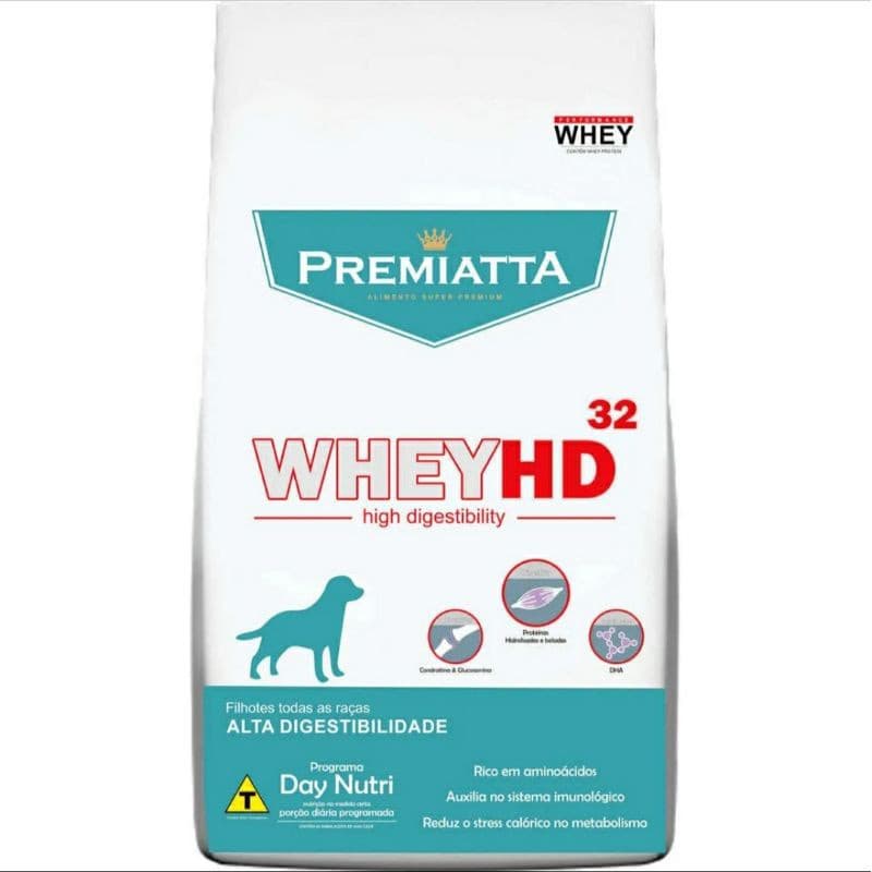 Ração Para Cachorro Premiatta Whey Hd Filhote Pequenos 6 Kg Lágrima Ácida