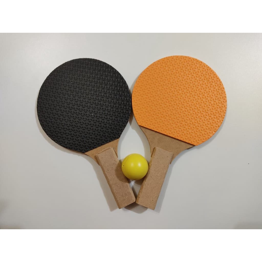 Kit Ping Pong Com 2 Raquetes e 1 Bolinha