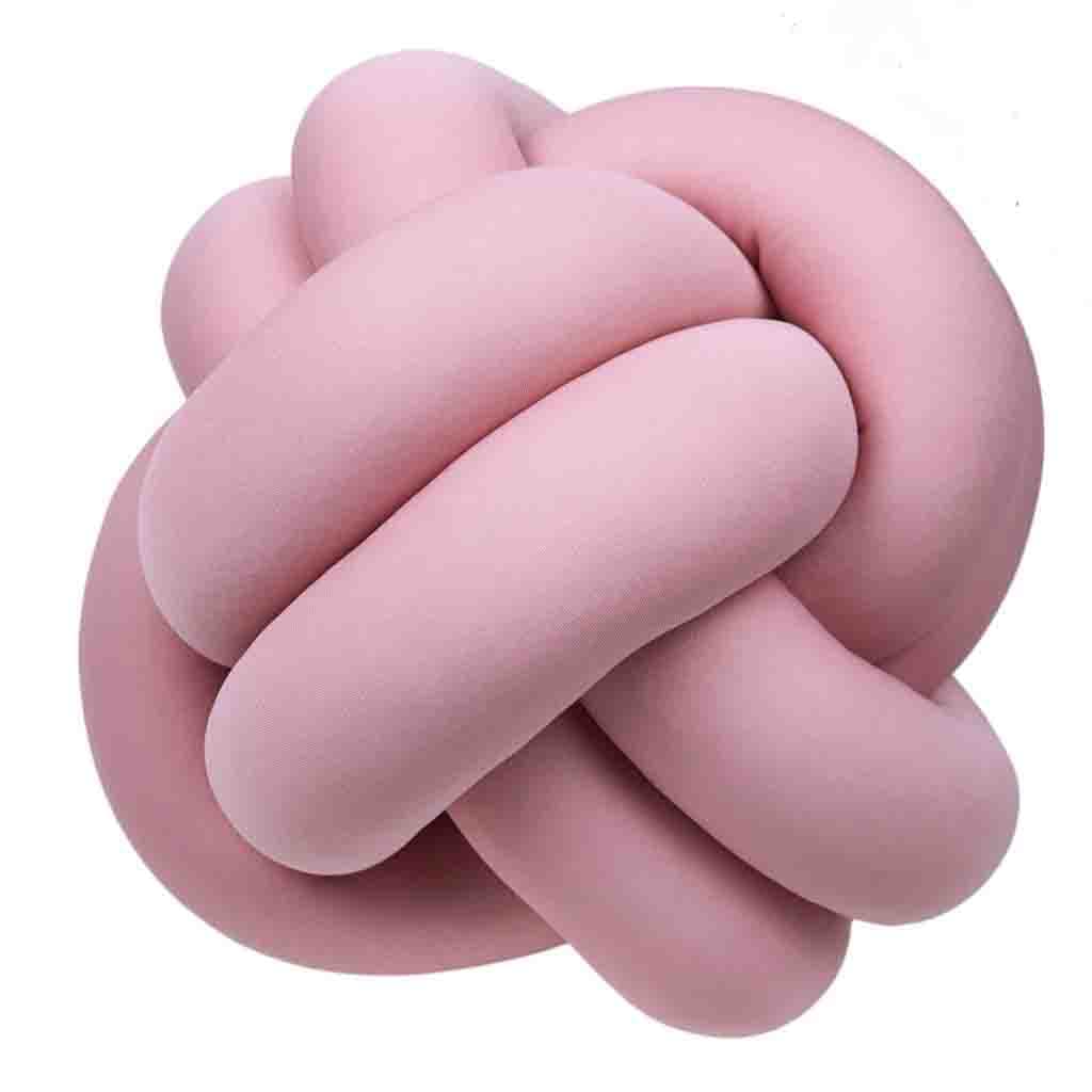 Almofada Decorativa Nó Escandinavo Rosa Bebe 0009