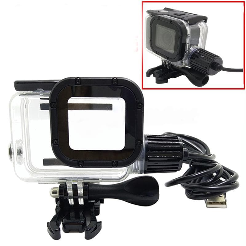 Gopro Estanque Caixa Case Hero 5 6 7 Black Prova D'água C/ Entrada para carregar