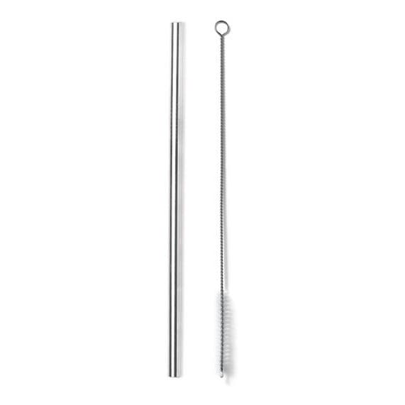 Canudo E Escovinha De Limpeza De Aço Inox Reutilizável