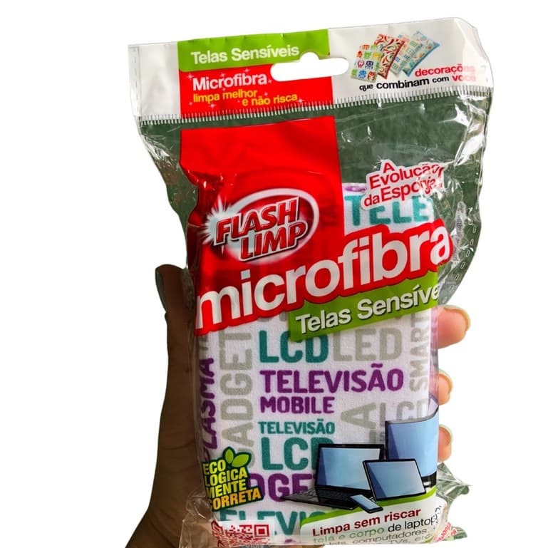 Esponja Limpa Telas Superfícies Delicadas Sem Riscos