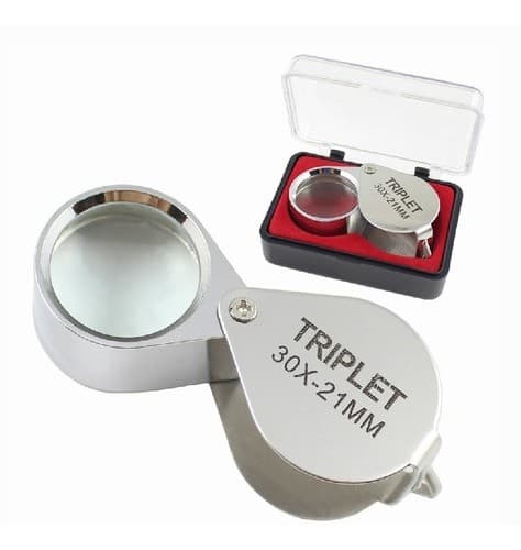 Lupa Joalheiro Relojoeiro Reparo Eletrônico Lente 30x-21mm