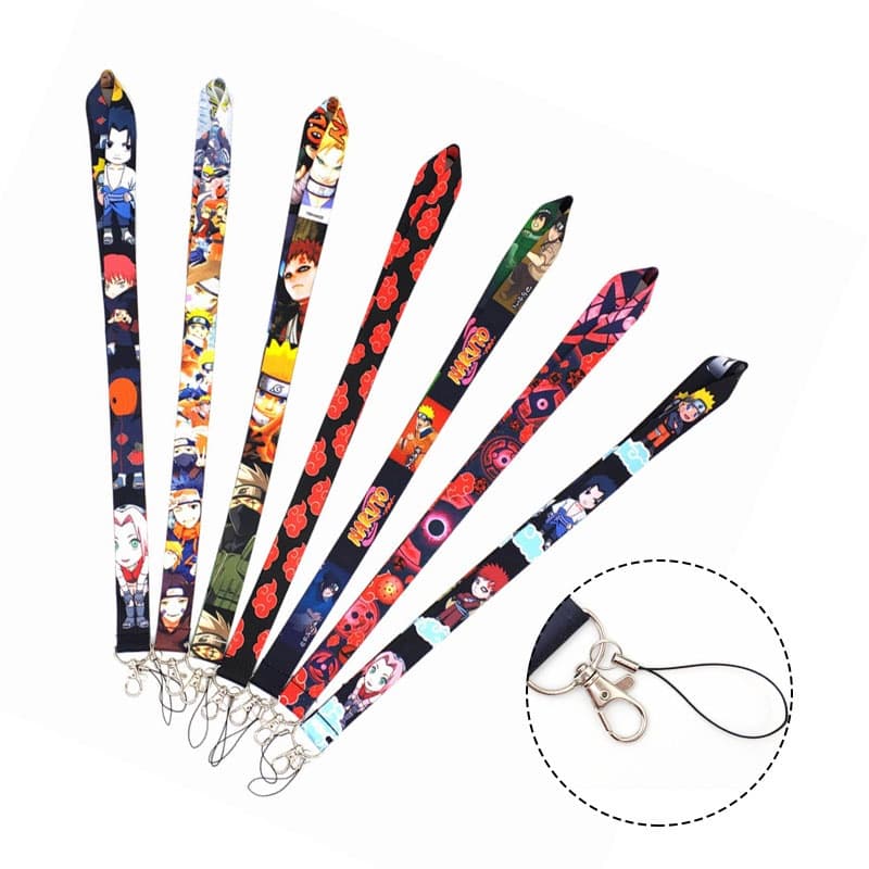 [7 Designs] Alças De Pescoço De Desenho Animado Cordão De Telefone Móvel Para Porta-Cartão De Identificação De Estudante