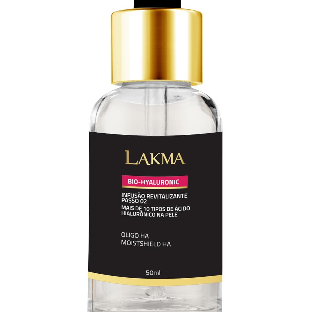 Bio Hyaluronic - 10 tipos de ácido hialurônico combatendo o envelhecimento e linhas de expressão facial 50ml Lakma
