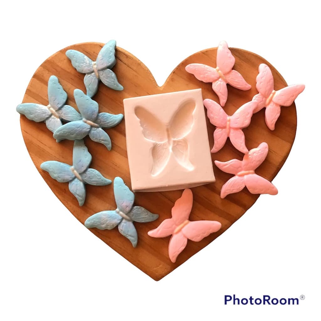 Molde De Silicone Borboleta Rafinha Forma de Silicone Para Confeitaria e Biscuit 215