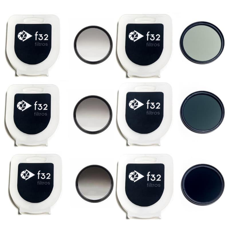 KIT de 6 filtros ND 72mm (ND2, Grad. ND2, ND4, Grad. ND4, ND8, Grad. ND8)