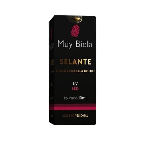 Top Coat Selante Muy Biela 10ml Com Brilho Para Unhas