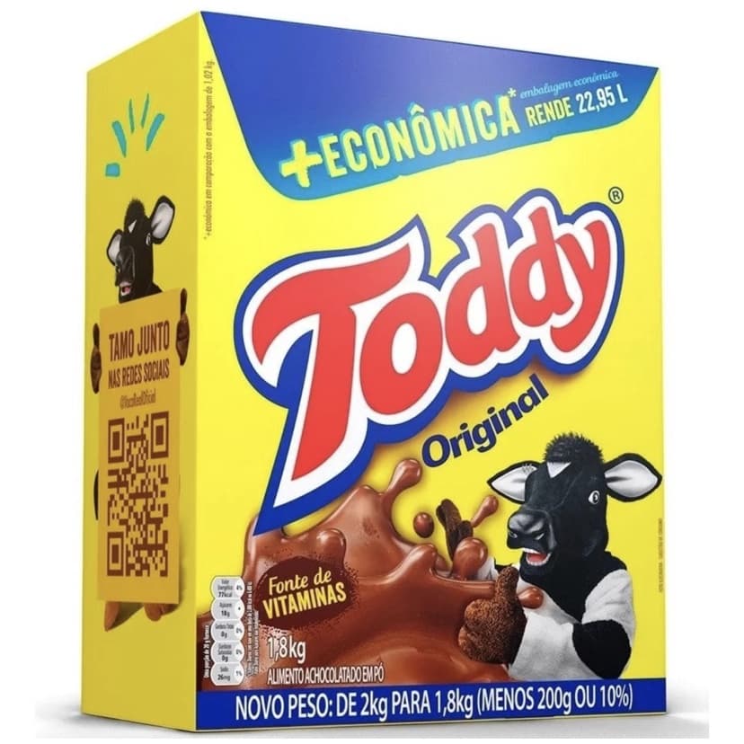 Toddy Achocolatado Em Pó  Caixa Econômica 1,8kg Original Solúvel