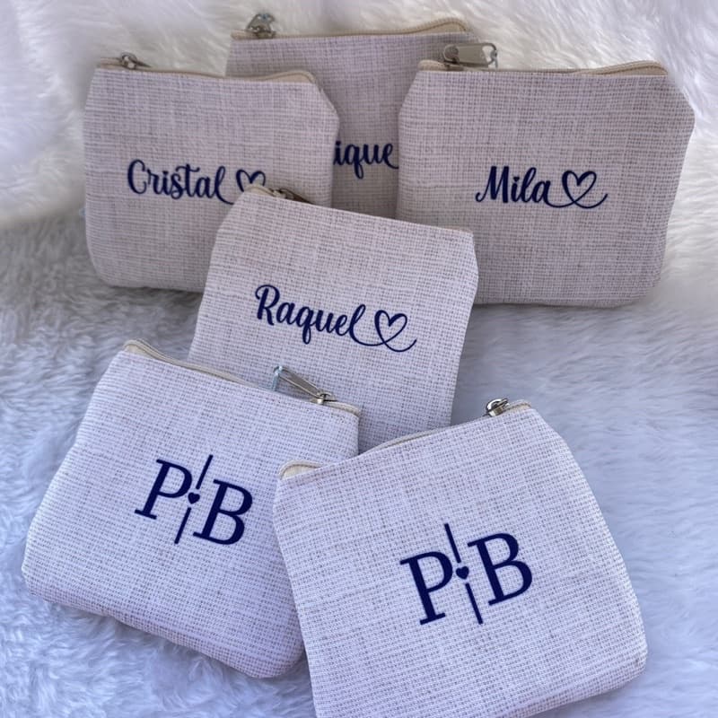 Porta Moeda Personalizado para presente, casamento, aniversário, lembrancinha.