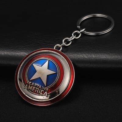 Chaveiro Heróis Metal Marvel e Homem de Ferro Super Man Batman Homem Aranha Manopla Thanos Capitão América Capitã Marvel