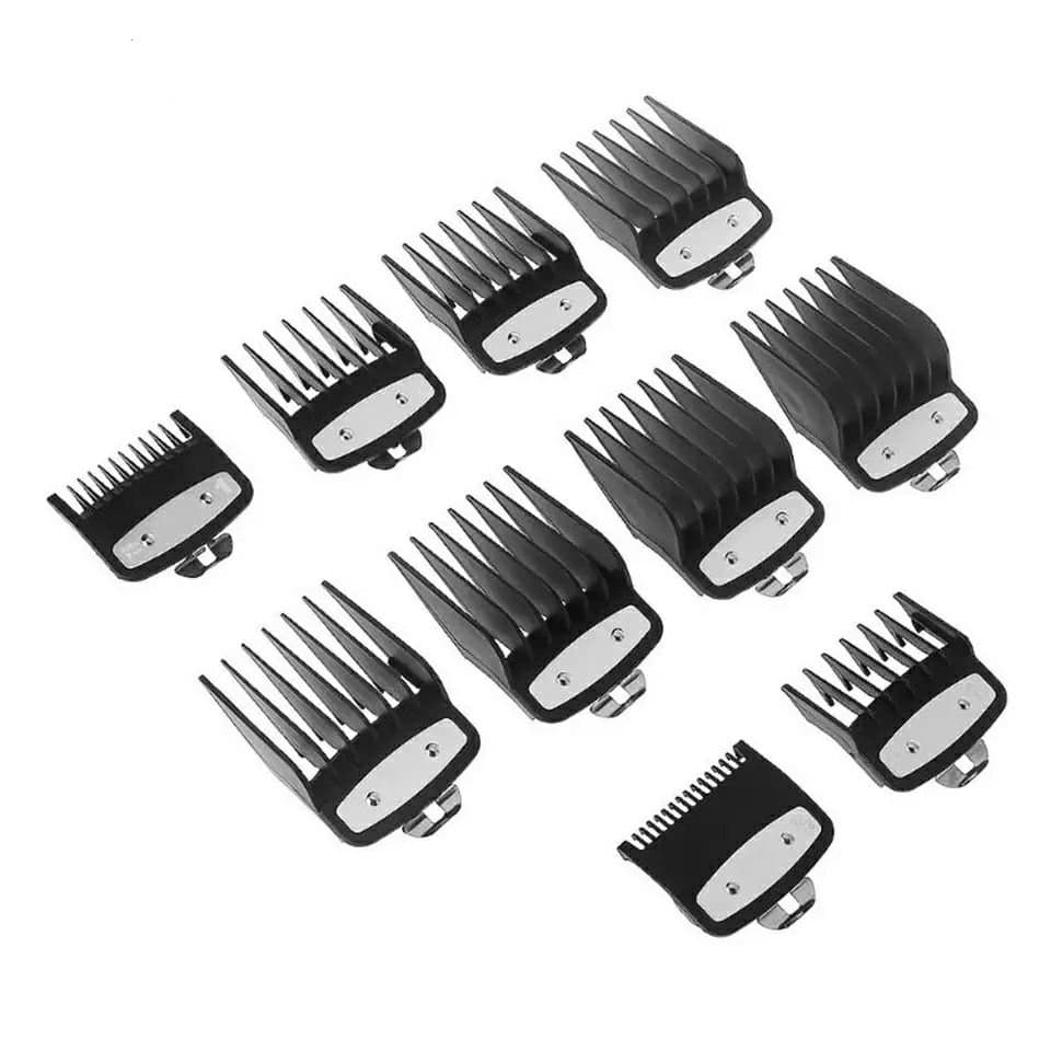 Kit 10 Pentes Guia De Maquina Corte Premium com Trava De Metal