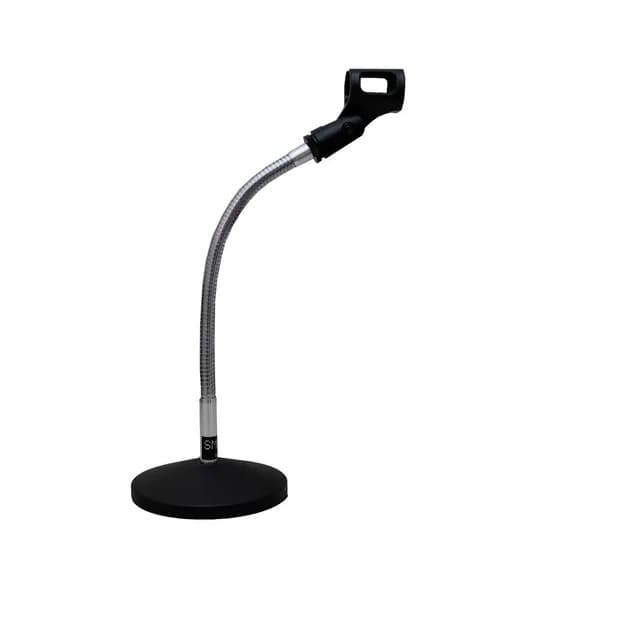 Pedestal P/ Microfone De Mesa Flexível C/ Cachimbo P/ Radio SM038 DE MESA