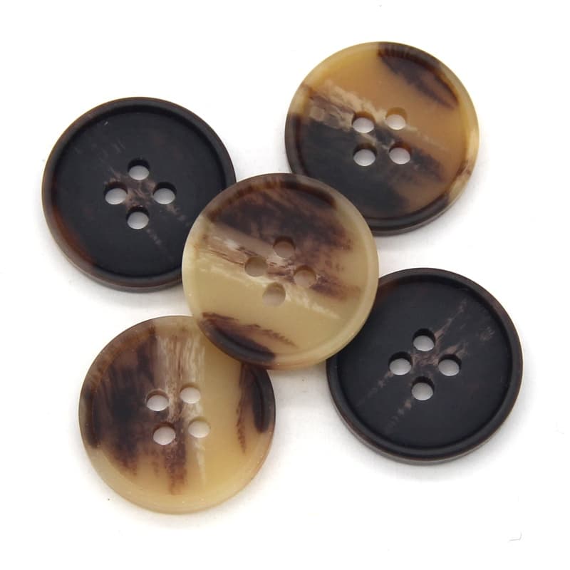 15/18/20/25/28mm Grandes Homens Blazer Marrom Resina Botões Chifre Para Costura De Masculino Clássico Botão