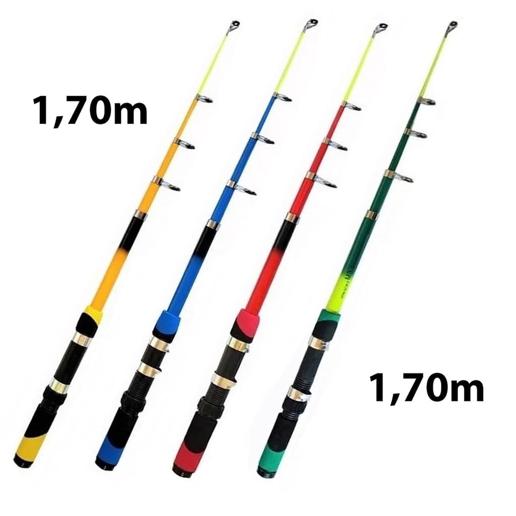 Vara Telescópica para uso com Molinete Tamanho 1,70m 12-20 Lbs