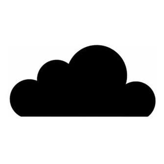 Adesivo De Parede Infantil Decorativo 40 Nuvens 25cm Quarto Bebê Céu Decoração Grande