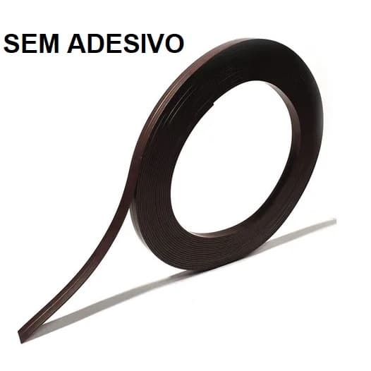 Perfil Magnético Sem Adesivo Fita Imã Flexível 14,5 x 2 - 5 METROS - Artesanato e Tela Mosquiteira