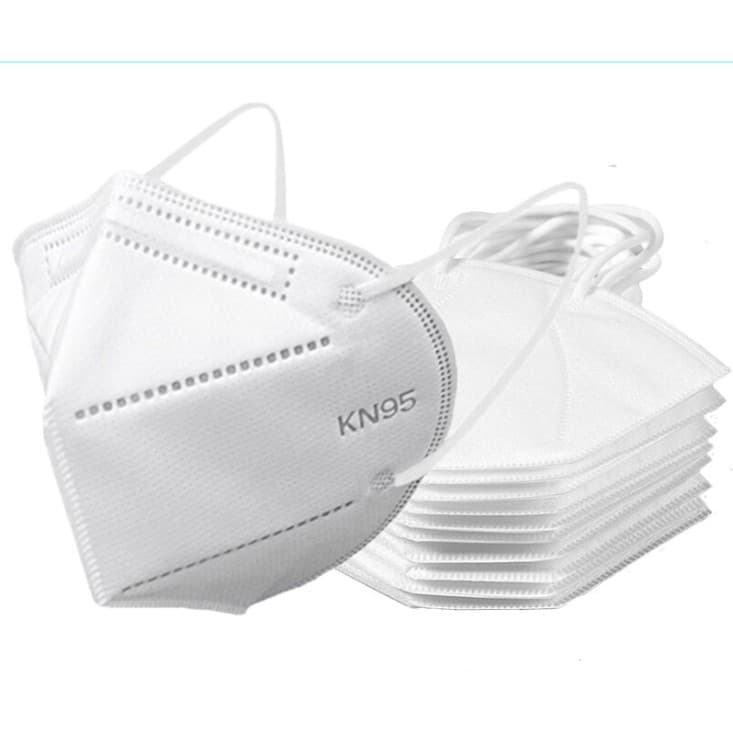 Máscara Proteção Respiratória Kn95 Clipe Nasal Branca 10 Pçs