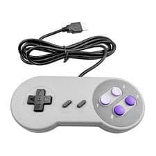 Controle Super Nintendo USB 2.0 Pc Snes Joystick Universal Windows iOS Mac OS