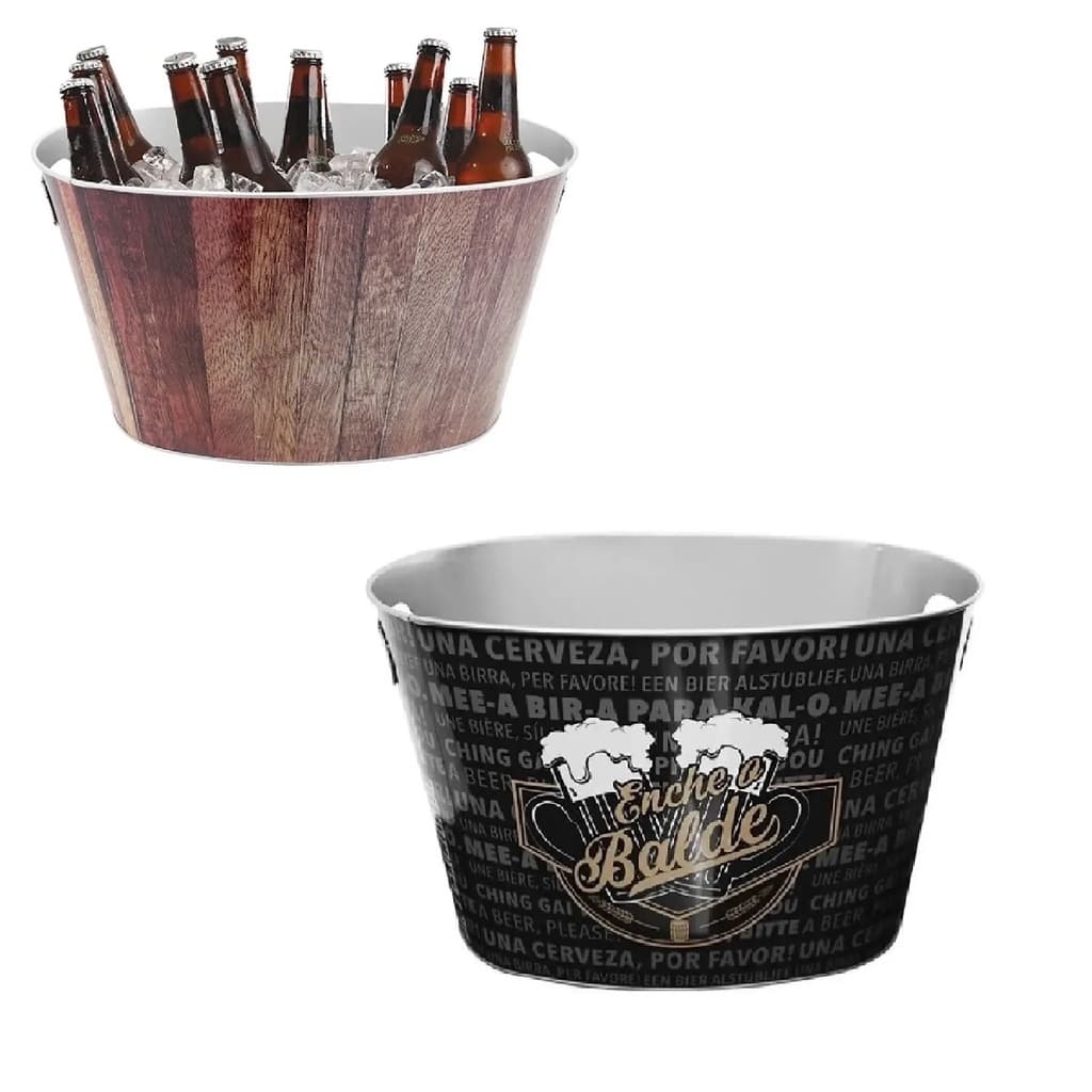 Balde De Gelo Oval Beer 15 Litros Cerveja Gelada Yazi