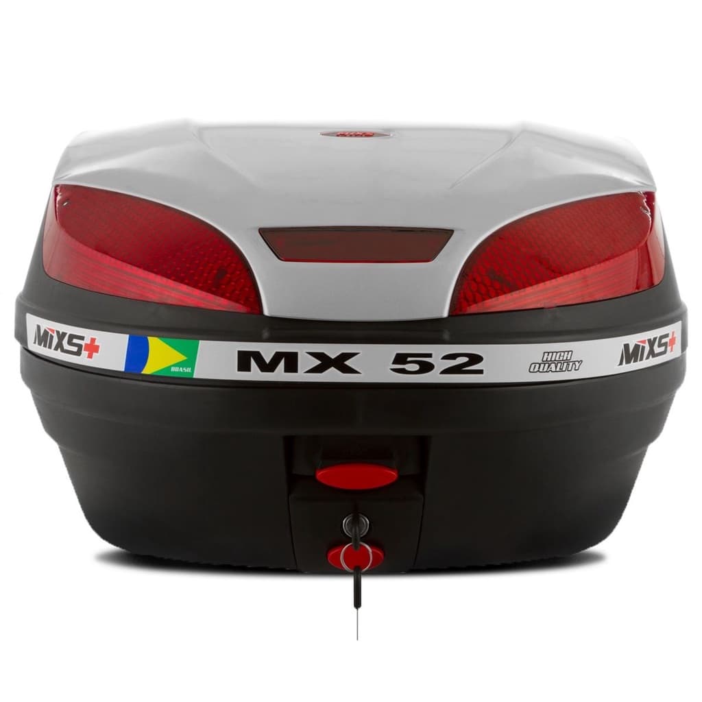 Baú Bauleto Maleiro Moto 52 Litros Caixa Completa Mixs Mx52 Oferta