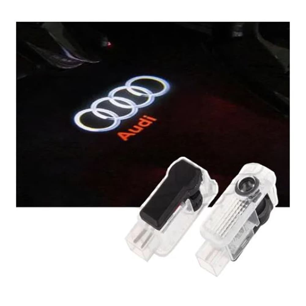 Acessorios Audi A3 S3 Q3 Q5 A4 A5 Tt Luz Leds Cortesia Projetor Porta de Carro