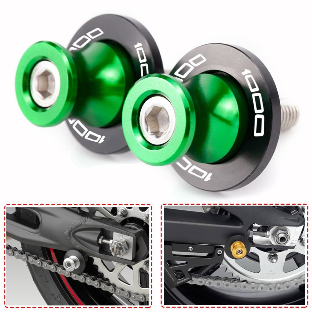 Motocicleta Braço Oscilante Carretéis Deslizante Suporte Parafusos Para KAWASAKI Z650 Z900 Z800 Z400 Balanço