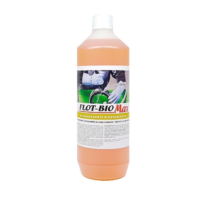 FLOT-BIO MAX 3 Poderes 1L - Desengraxante Biodegradável para limpeza de peças em geral.