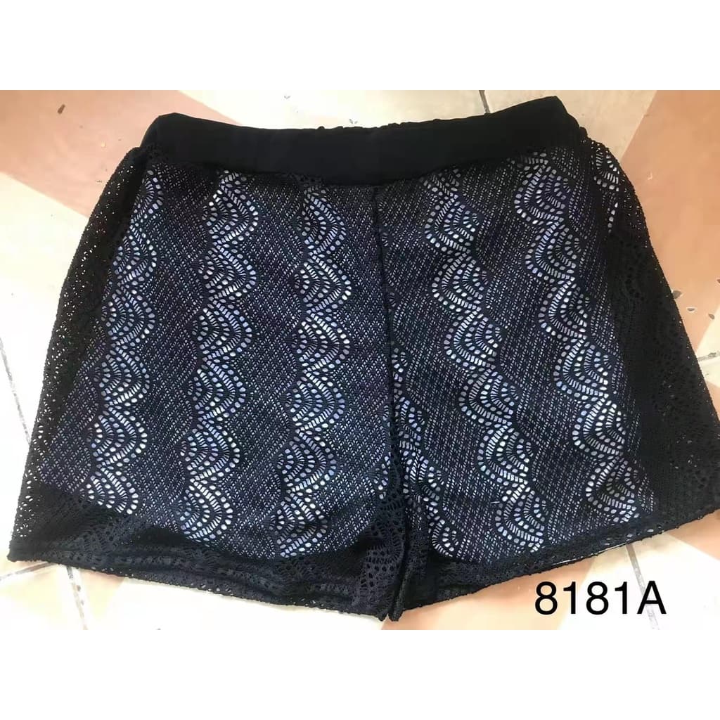 Shorts Saída de Praia shortinho renda saída de praia HT Feminina Moda
