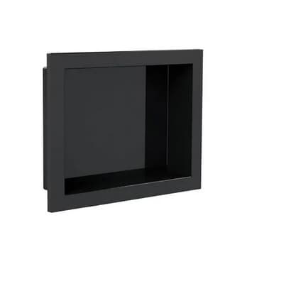 Nicho Embutir 30X40CM plastico PRETO METASUL
