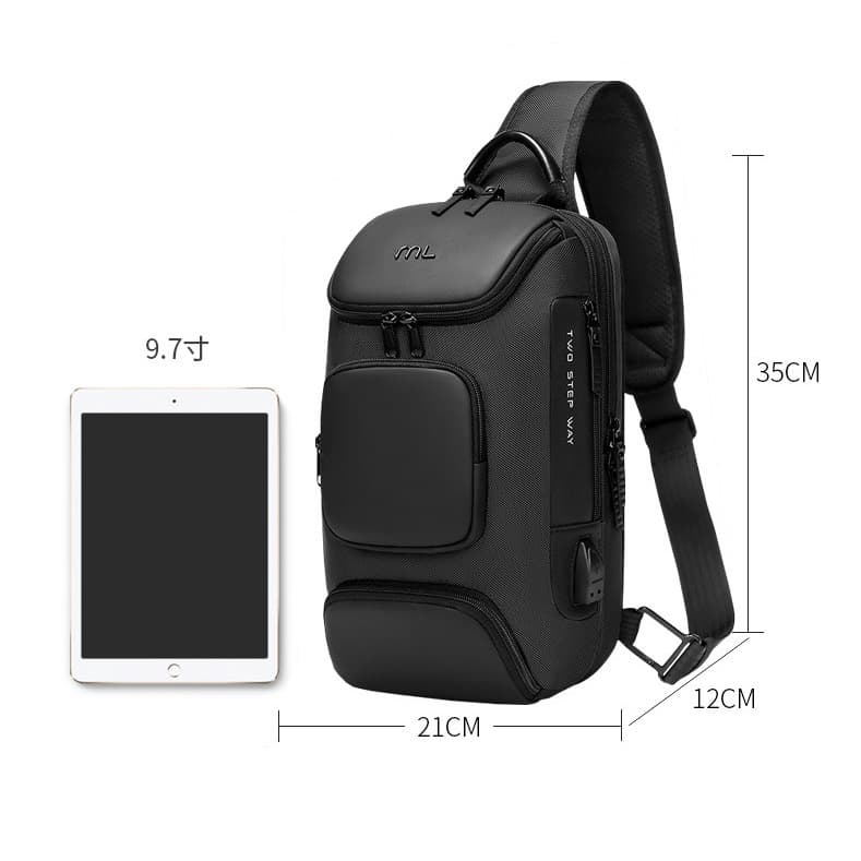Anti Roubo Homem Peito Bolsa Viagem Crossbody Mochilas Casuais Bolsas De Ombro Masculinas