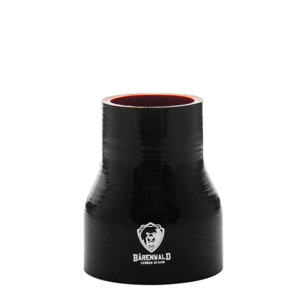 Mangote de silicone redutor 3" para 2" (76mm para 51mm) x 100mm Bärenwald preto