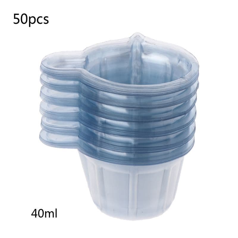 SUIT * 50 Peças De Copos Descartáveis De Plástico , Mini De Mistura , Copo Dispensador De Silicone De Medição , Resina E