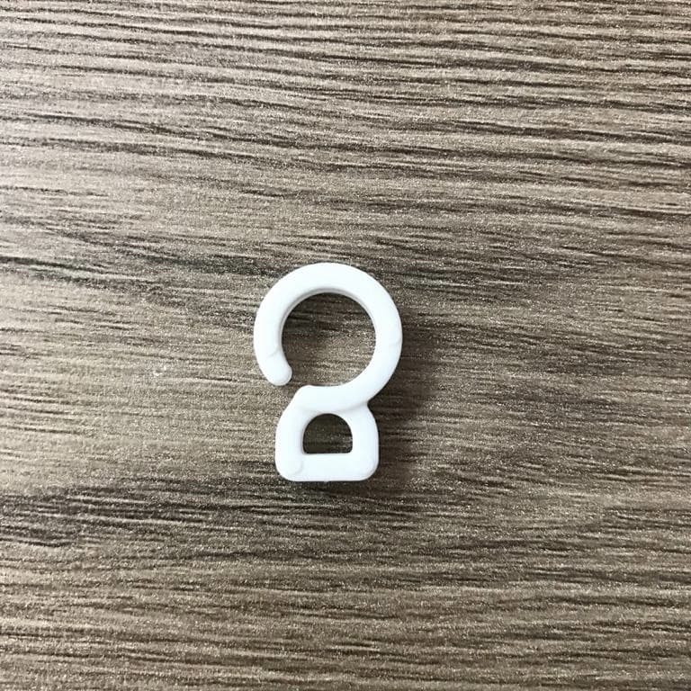 Pacote De Gancho 100 Argolas Para Cortina Nylon Branco