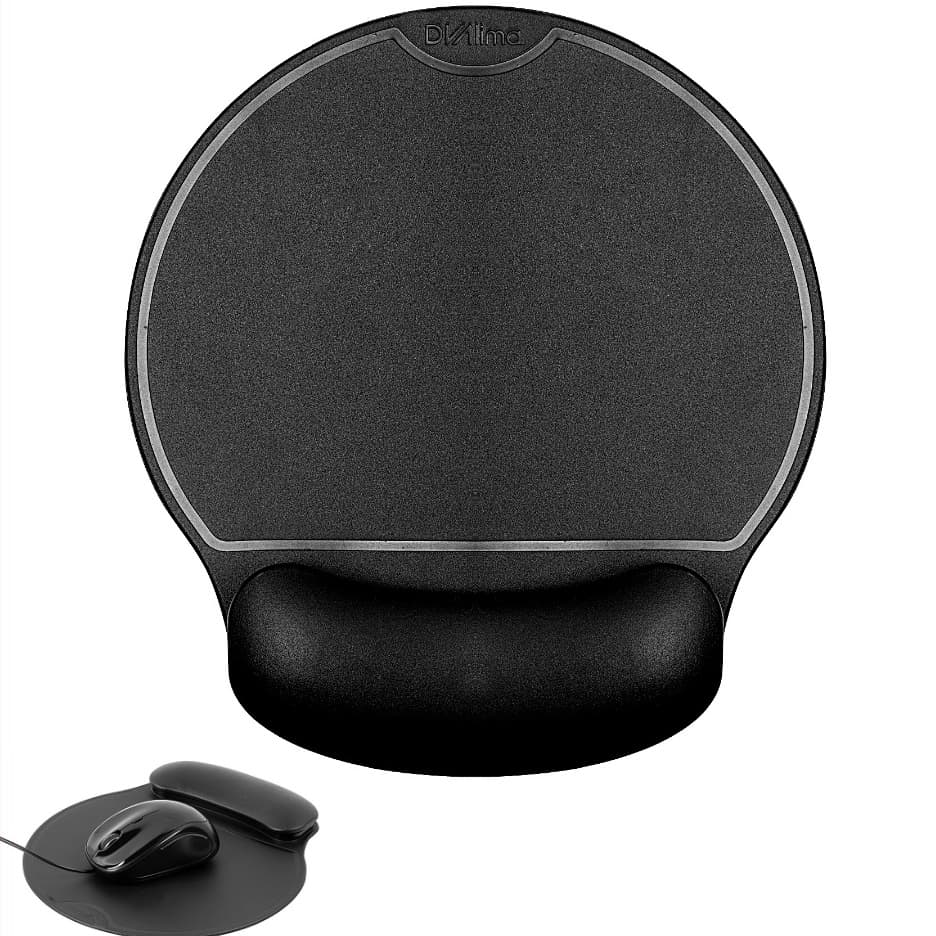 Mouse pad Ergonômico Lavável em PVC DVA - Preto