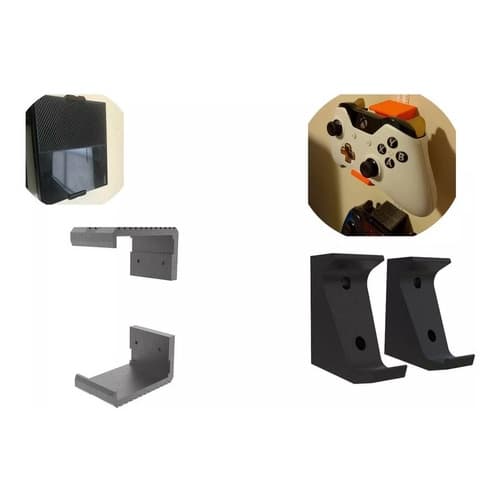 Kit 2 Suportes Parede P/ Controle + Suporte Xbox One - Xbox