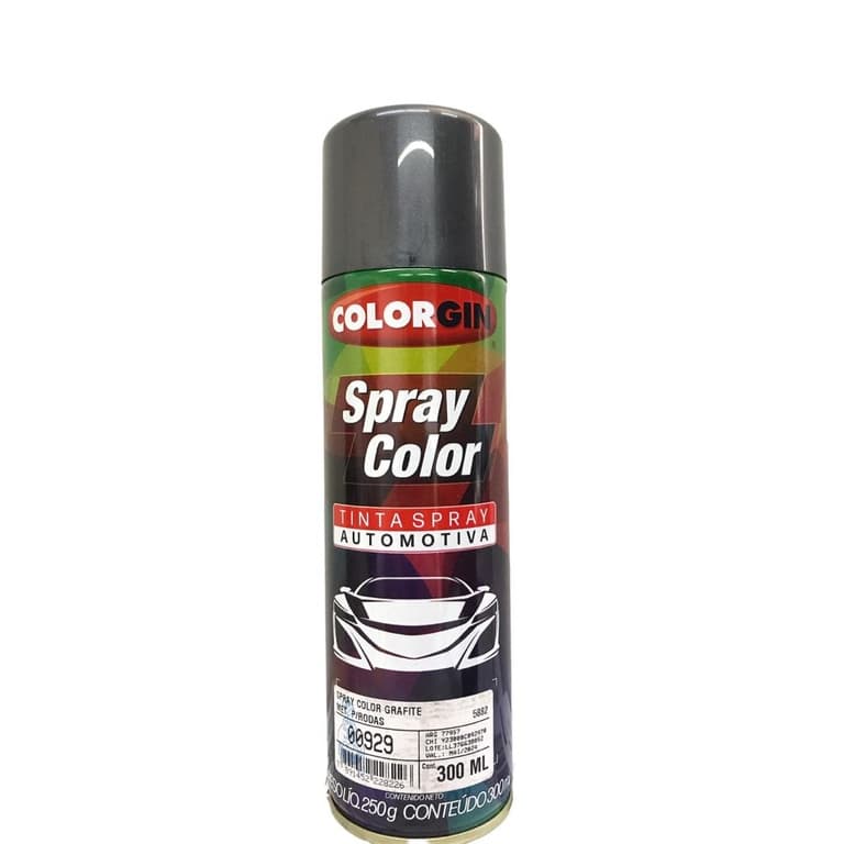Tinta Spray Automotivo Colorgin Grafite para Rodas 300ml