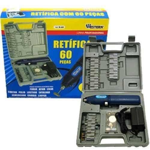 Mini Retífica Elétrica Sem Fio Com Mini Furadeira Western