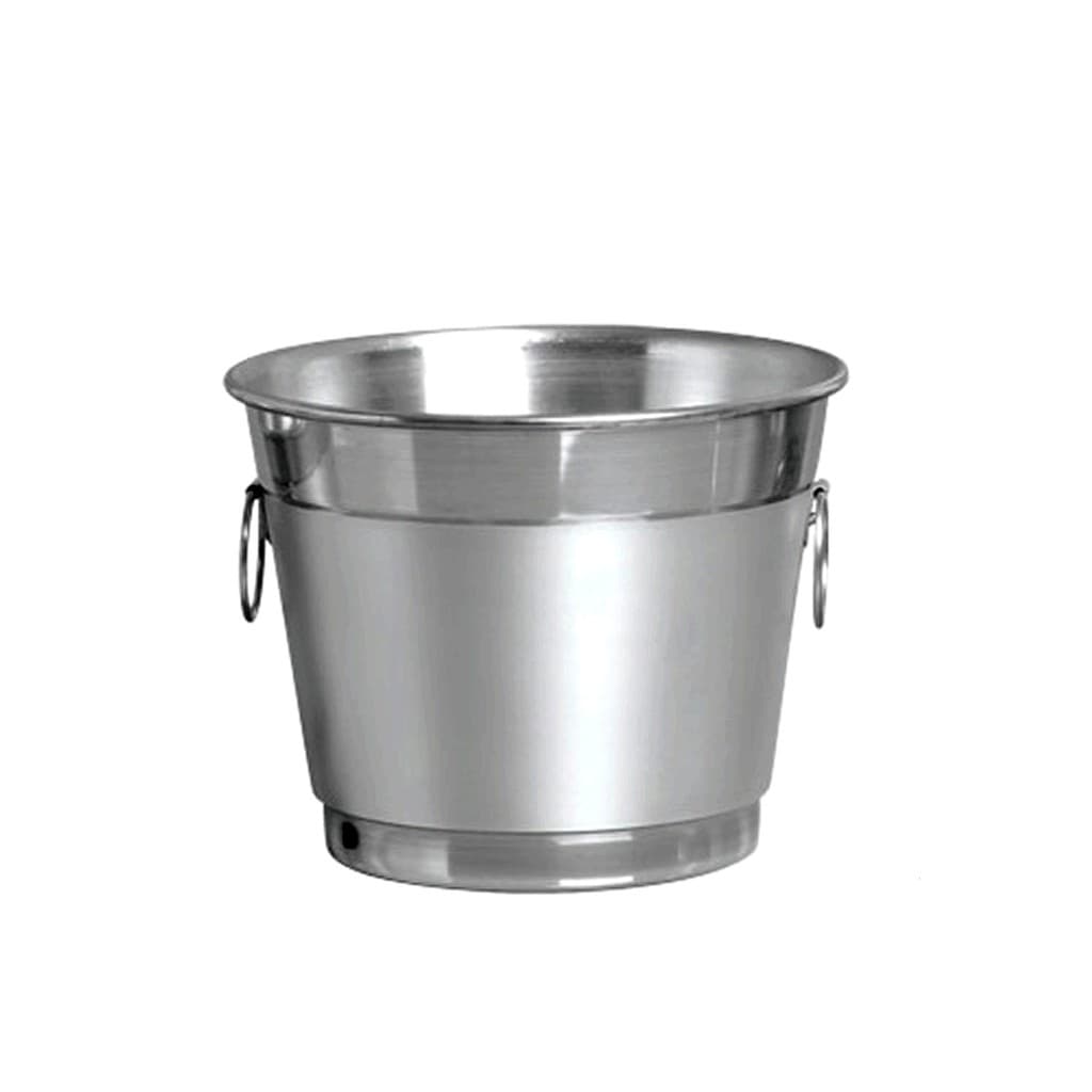 Balde para Gelo E Cerveja  PARA ACOMODAR 6 LITROS EM VOLUME DE GELO E GARRAFAS  FABRICADO 100% EM ALUMINIO PURO