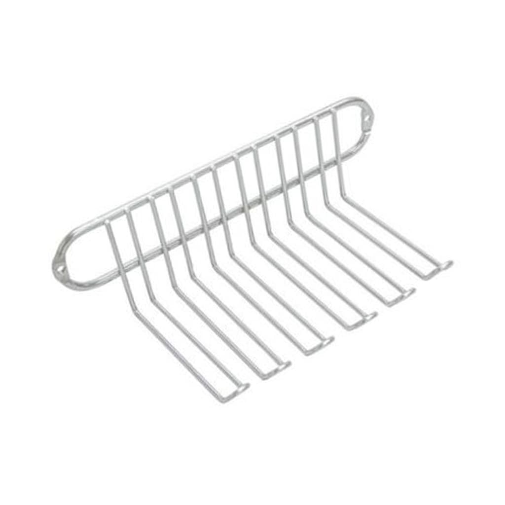Suporte Porta Espeto Pequena Churrasco Utensílios Multiuso Parede Cromado - 123 AMZ