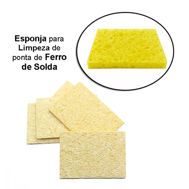 Esponja para limpeza de ponta de Ferro de Solda