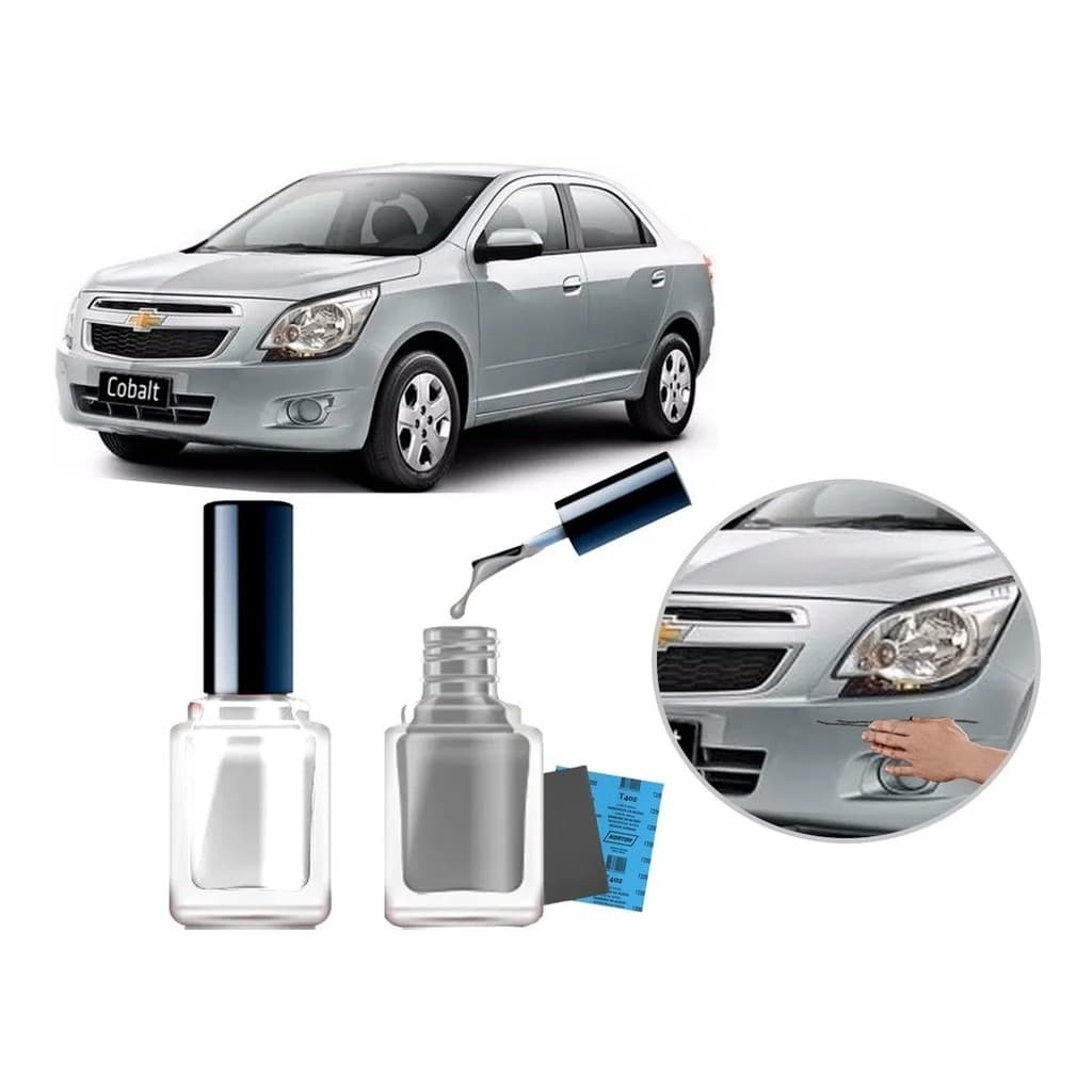 Tinta Tira Risco Automotivo Cor Carro Gm Cobalt 2012 2013 2014 2015 2016 2017 2018 2019 Prata Switchblade
