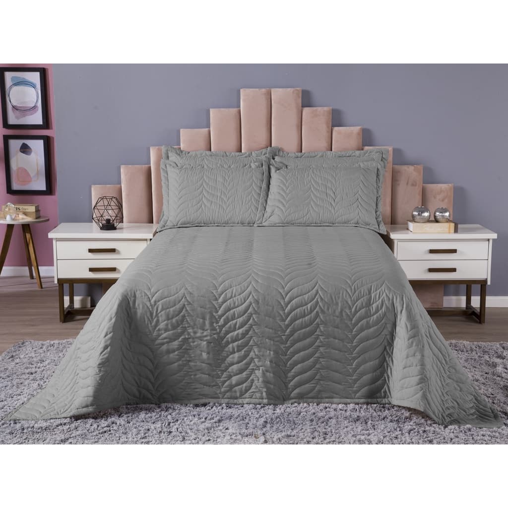 Cobre Leito Essence Queen 3 Peças Com Forro Micropercal 200 Fios Várias Cores