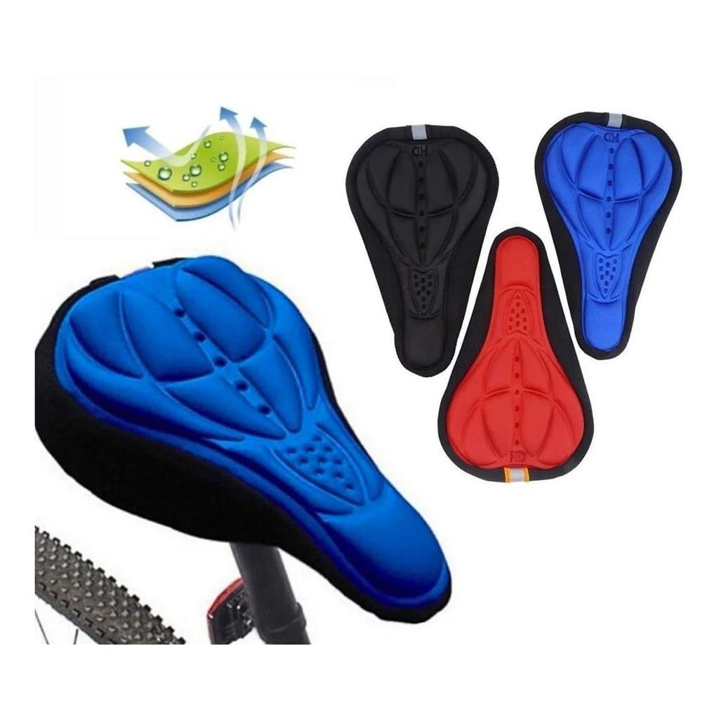 Capa Para Selim 3D em Gel Silicone Banco Forro Para Bicicleta Ajustável
