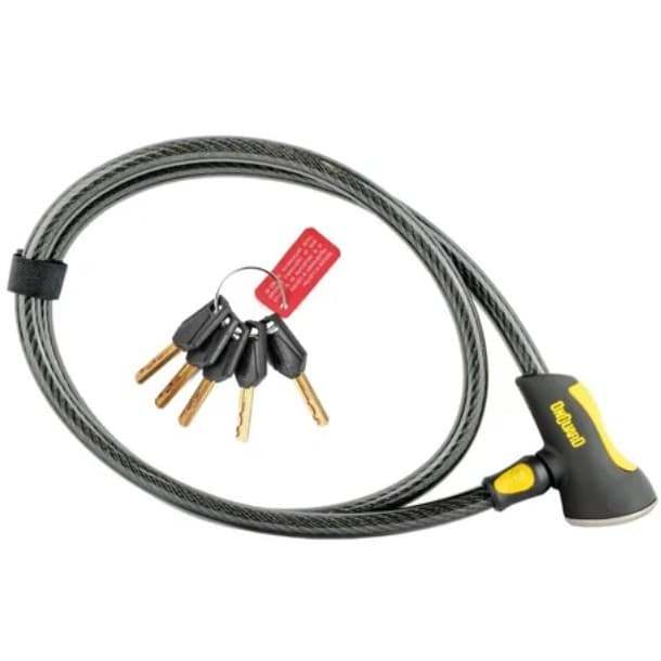 Cadeado Espiral Onguard Akita 8039 Cabo Aço Chave Bike Moto